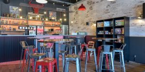 aménagement bar vintage