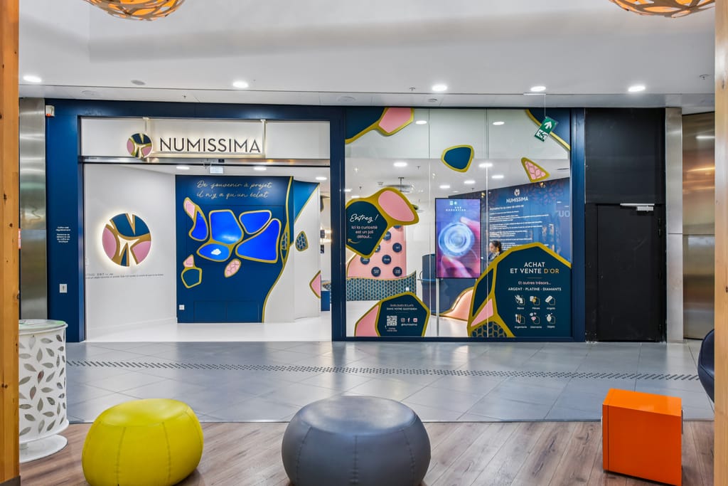 Implantation d’une boutique NUMISSIMA en centre commercial