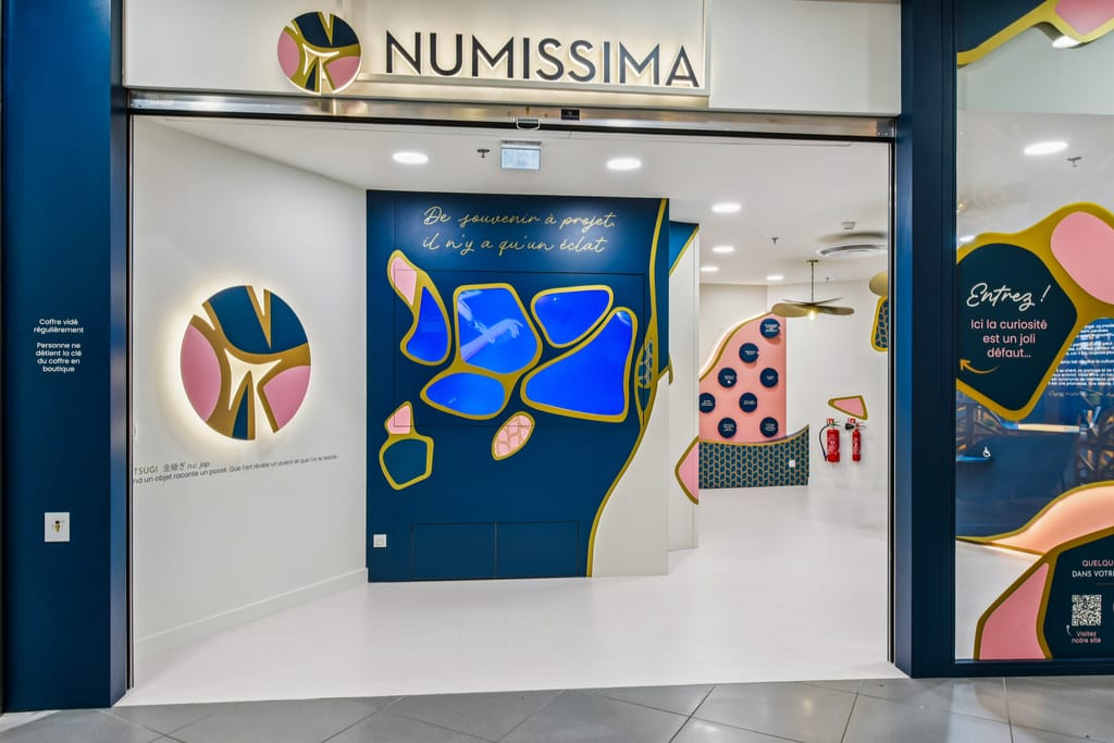 Agencement d'une boutique dans un centre commercial